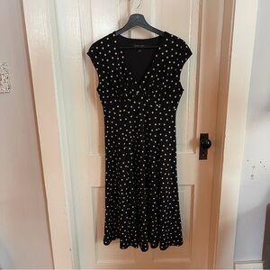 Black Label by Evan-Picone Polka dot dress Size 4